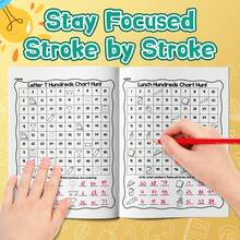 Number Chart Treasure Hunt & Calendar Practice Workbook, Find Hidden Numbers In 100-Grid, Learn Days Of The Week And Months, Develop Number Sense And Time Awareness Through Fun Challenges, Excellent Learning Tool For Home And School - Wookbook - View 4
