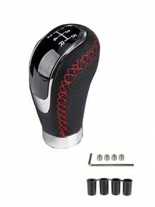 1PC Universal 5-Speed Manual Gear Shift Knob With Gear Position, PU Leather Manual Gear Shift Lever - A - View 9