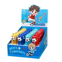 8PCS FIFA Football Theme Pull-And-Push Erasers, TPR Soft Rubber Material, Stretchable Erasers, Sports Style, Daily Writing Correction Niche Creative Stationery - Multicolor - View 5