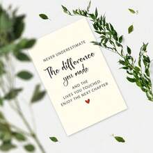 OBOVAY Goodbye Farewell Card For Coworkers Leaving - Heartfelt With Uplifting Message 'Never Underestimate The Difference You Made', New Job Card For Boss Friends, Retirement Gifts For Women Men - View 5