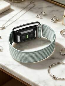 5.0 SuperKnit Luxe Watchband – Compatible With 5.0/MG – ECG Compatible, Performance Accessory For Health & Fitness Wearable – Premium Metals - Mint Green - View 3