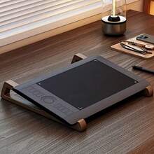 Wooden Laptop Desktop Riser, Computer Stand, [4pcs Set - 2 Cleaning Brushes + 2 Laptop Stands (1 Pair)] Portable Desktop Stand, Multifunctional Reading Rack, Wide Base Stable Support, Suitable For Laptops, Flat Books, Various Books - Office, Home, Travel - Cleaning Brush X2 + Laptop Stand X2 - View 6