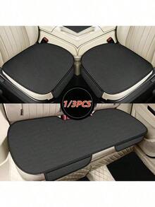 1/3pcs Breathable Car Seat Cushion, Non-Slip Wear-Resistant Car Seat Cover, Universal Bottom Seat Cover With Storage Pocket, Suitable For Most Car Models - 1 Pack Front Seat Cover - View 13