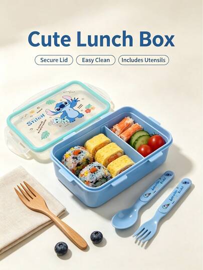 Disney High-Quality Lunch Box - Toy Story, Zootopia, Cars Movie Theme Lunch Box, Cute Portable Bento Box, Lunch Box, Perfect For Work And Study. Featuring Cute Characters Like Lightning McQueen, Buzz Lightyear, Judy, Nick, This Cute Cartoon Theme Food Box Has Large Capacity, Perfect For Outdoor Travel, Camping And Birthday Gifts, Back To School Season