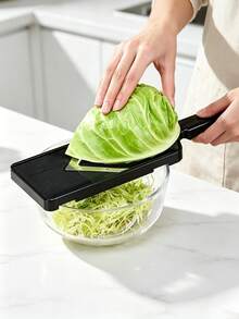 1 Piece Manual Vegetable Slicer, Portable Handheld Cabbage Shredder, Multifunctional Kitchen Cutting Tool For Cabbage, Onion, Cucumber, Ideal For Christmas, Halloween, Home Cooking, Picnic, Party, Outdoor Food Preparation - Multicolor - View 5