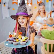 Pack Of 40 Assorted Fruit Skewers-Decorative Picks Suitable For Dinner Parties, Family Gatherings, Bars, And Outdoor Camping; Ideal For Garnishing Fruit, Pastries, Salads, And Bento Boxes, As Well As For Halloween And Christmas; Washable And Reusable - Multicolor - View 7