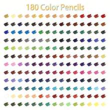 180pcs Colored Pencils Set, Soft Oil-Based Lead Colored Pencils Suitable For Adult Coloring Books, Can Be Used For Sketching, Blending And Layering - 180 Colors Of Oil Colored Pencils - View 9