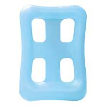 Multicolor Square Hollow‑Out Inflatable Pool Float, PVC Water Floating Lounge Bed With Hand‑Rest Cutouts For Adult Summer Swimming Pool Beach Party - A - View 9