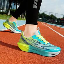 Sepatu Lari Bertali Gradien Pria dan Wanita, Ideal untuk Berjalan, Berlari, dan Aktivitas di Gym - Biru - View 7