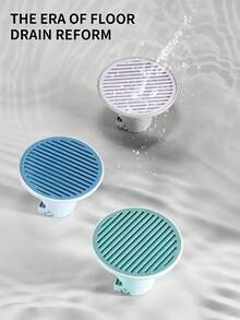 Shower Drain Cover With Automatic Open/Close Function And Built-In Filter, Anti-Odor Bathroom Drain Core, Anti-Clogging Bathroom Drain, Suitable For Shower, Kitchen And Balcony - Multiple Styles - View 5