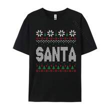 Matching T-Shirts For Couples With The Phrase 'I Im So Good Santa Came Twice', Short-Sleeved T-Shirt For New Year's Day In Europe. - Style - View 1
