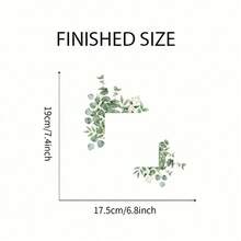 4/1pc Minimalist Green Plant Leaf Switch Socket Wall Sticker, Switch Decorative Sticker, Multiple Styles Green Plant Design, Self-Adhesive Floral Pattern, Easy To Apply, Suitable For Bathroom, Home Decor, Kitchen Room Wall Decoration - A - View 4