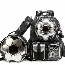 3pcs/Set Boys Student Backpack Set, Multiple Colors, Includes Crossbody Bag And Pencil Case - Children's Schoolbag - View 7