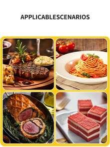 Juego de 24 piezas de cubertería dorada, cuchillo para bistec, tenedor, cuchara de té, vajilla de acero inoxidable para hotel, adecuado para cocina occidental, restaurante, postre, Navidad, boda, regalo de inauguración de casa, vajilla de mesa de cocina para el hogar - Dorado - Ver 4
