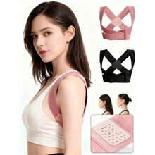 New Adult Female Invisible Belt Correction Back And Back Excellent Hunchback Correction Device Posture Correction Belt Acc - Black - View 2