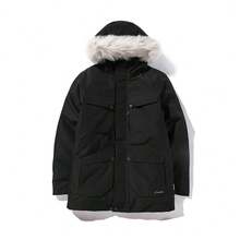 Jaket Bulu Angsa Panjang Sedang Phenix Urban GORE-TEX Tahan Air Tebal Hangat Unisex - Hitam - View 1