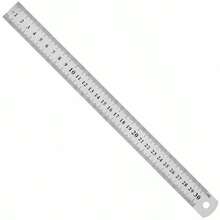 4件組金屬尺套裝,4種尺寸不鏽鋼尺 15cm(6in) 20cm(8in) 30cm(12in) 40cm(16in) 雙刻度公制與英制,測量工具金屬鋼尺,適用於教學、辦公、繪圖、工程 (One Size=15cm, One Size 1=20cm, One Size 2=30cm, One Size 3=40cm, One Size 4=15cm+30cm, One Size 5=15cm+40cm) - A - 查看 9