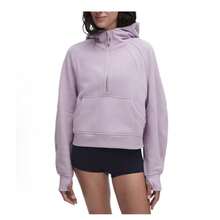 Lululemon Scuba Oversized Half-Zip Hoodie | Cotton-Blend Fleece Pullover, Boxy Short Fit With Kangaroo Pocket - 薰衣草薄霧色 - 查看 1