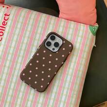 [24h Shipping From DE]Apple18 17 16 15 Promax  21 -26 Ultra GalaxyDark Brown Ditsy Pink Tiny Flower Magnetic Phone Case Suitable For IPhone 18Pro 17 15Pro 12,Cute Aesthetic Pattern For Girls Women,Perfect For Daily & GiftsCheap Nice Gift Phone Case For Party Favor - 1 Piece Of Picture Color - View 5