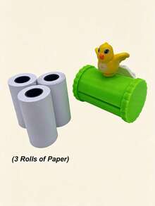 1 Set Cage-Mounted Paper Towel Box Foraging Toy, Bird Chewing Toy, Cartoon Bird Decor Chewing Cage Accessory, Suitable For Lovebirds, Cockatiels And Parakeets, Enrich Play And Relieve Boredom - A+B - View 11