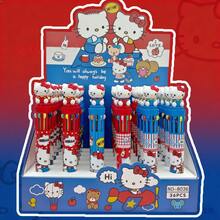 SANRIO 1 buah Pulpen Ballpoint Kartun 10 Warna, Pulpen Perencana Multi-Warna yang Dapat Diklik untuk Pelajar, Pulpen Stabilo dengan Nilai Estetika Tinggi, Untuk Pelajar, Pekerja Kantoran, Musim Kembali ke Sekolah, Hadiah untuk Teman Sekelas, Guru, Teman, Keluarga. - A - View 2
