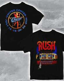 Rush Fifty Something Tour 2026 In Chicago July 16 18 20 22 Shirt - Black - View 1