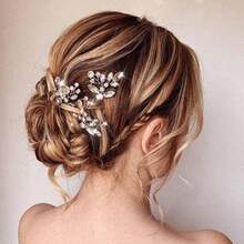 3pcs Casual Party Elegant Iron Hair Sticks Bridal Wedding Hair Accessories All Seasons - Multicolor - View 11