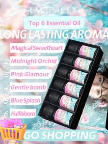 EMBRACEX. 6*10ml 多口味精油禮品套裝，香氛油，秋季/冬季/酒店/男士/女士/清潔/情人節/水果/美味食物/聖誕節/萬聖節禮品套裝，節日禮物，每盒6瓶，擴香器，加濕器，蠟燭製作，汽車香氛，藤條擴香，母親節，父親節，教師節，週年紀念，生日禮物，感恩節禮物，聖誕快樂 - 禮物 - 查看 10