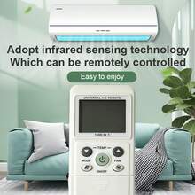 Universal K-1038E Air Conditioner Remote Control 1000-In-1 Replacement Accessory, Compatible With 99%+ Brands Of Air Conditioners - View 6