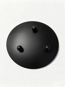 1PC Black Disc Iron Candle Holder, Simple Home‑Use Scented Candle Storage Tray, Round Tabletop Ornament, Suitable For Home, Parties, Festivals And Weddings - 1PC - View 5