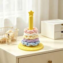 3D Printed Star Multi-Layer Hair Accessory Storage Rack, Suitable For Hair Ties, Hair Clips And Jewelry. Durable Desktop Storage With Star-Shaped Base. Space-Saving Home Decor Bathroom Accessory Vanity Storage, Desktop Jewelry Tower. - Multicolor - View 9