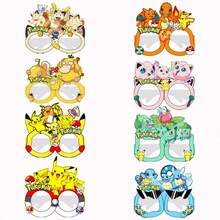 Panini Creative Anime Cartoon Paper Party Glasses Frame, Foldable Photo Prop Glasses, Birthday Party Costume Accessory, Game Theme Party Selfie Decoration - Random Styles - View 6
