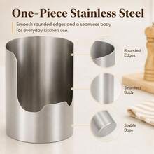 1/2 Set Stainless Steel Pot Lid Rack, Multi-Functional Spoon & Spatula Storage Rack, Easy To Clean Countertop Cooking Utensil Organizer, Suitable For Home Kitchen And Restaurant - View 6