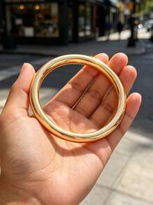 5 piezas/1 pieza Conjunto de brazalete de acrílico con remaches color ámbar y brazalete CCB elegante y casual vintage para mujer, adecuado para uso diario, fiestas, vacaciones, regalo festivo - Multicolor - Ver 8