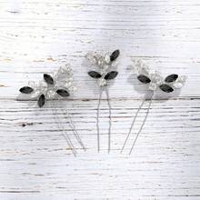 3pcs Casual Party Elegant Iron Hair Sticks Bridal Wedding Hair Accessories All Seasons - Multicolor - View 12