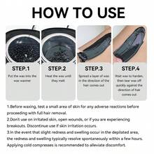 WAXKISS 1000g Black Hard Wax Beads For Sensitive Skin At Home Hair Removal - Multicolor - View 2