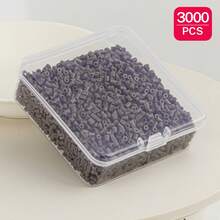 2.6mm Sundymot Fuse Beads, 3000PCS+ Brown G-Series Independent Packaging, With Small Square Box Storage, Anti-Spill, DIY Pendant Keychain, Jewelry Making Craft Materials, Graduation Season, Back To School, Christmas, Party Birthday Gift, Multi-Color 2.6mm Fuse Beads Bulk Refill Kit - 2.6mm Puzzle Beads - View 11