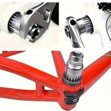Set Alat Rantai Sepeda, Kunci Pas Khusus untuk Membongkar Freewheel Kaset, Termasuk Kunci Rantai dan Freewheel serta Crankset yang Dapat Dilepas. - MultiWarna - View 6