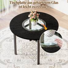 Furniture Black Made Of Glass For Home - 黑色 - 查看 6