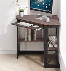 Computer Armoires & Hutches - Coffee Brown - View 3
