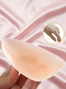 1/2 Pairs Of Triangular Silicone Invisible Lifting Bra Pads, With Anti-Slip Self-Adhesive Upper Support Lining And Seamless Seamless Design. Perfect For Wearing With Summer Dresses, Swimsuits And Beach Vacations. - Multicolor - View 2