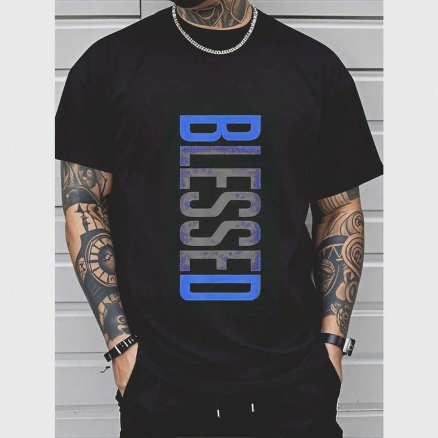 Men Sports Tees & Tanks - Black - View 1