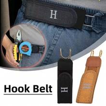 No-Buckle Elastic Waist Belt Hook Adjustable Metal Hook Unisex Invisible Belt Buckle Suitable For Outdoor Work - Stainless Steel Buckle - View 9