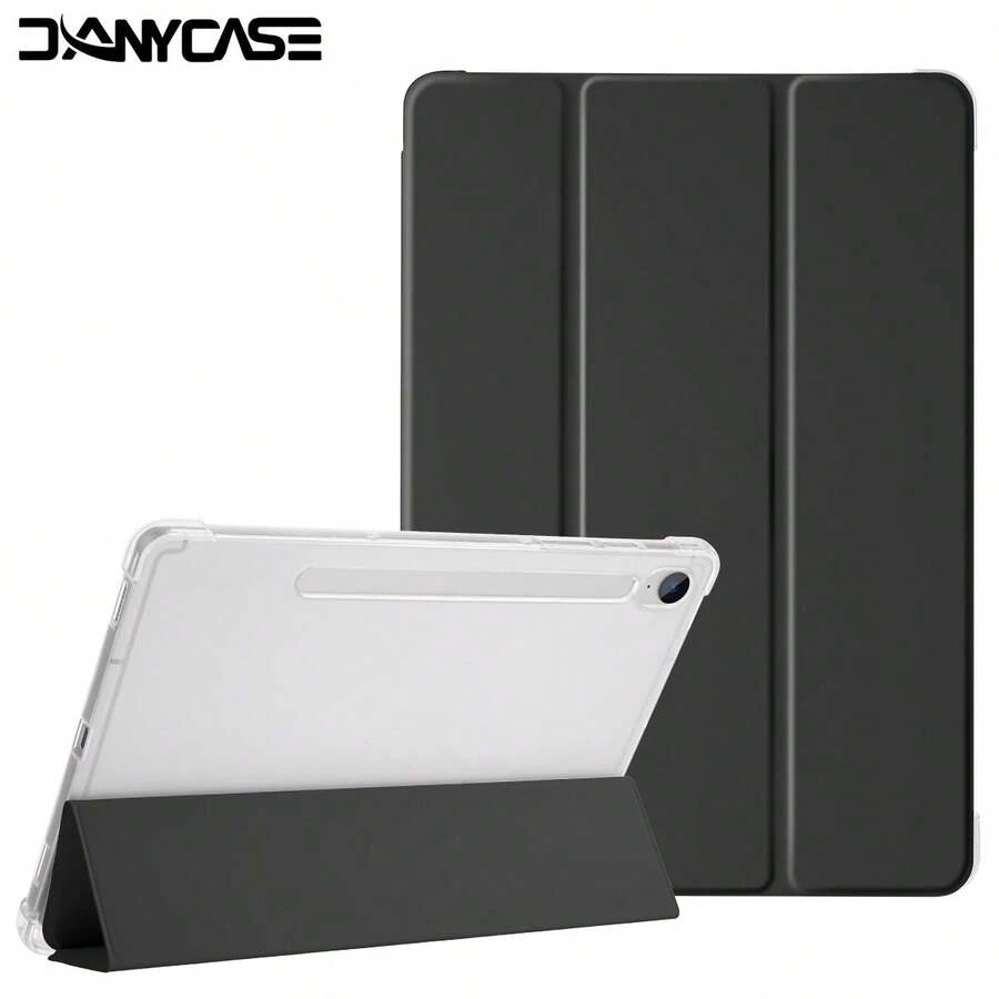 DANYCASE 軟質保護殼，附筆槽，適用於 A8 A9 A9+ S9/S9FE S10lite S9+，半透明磨砂背蓋