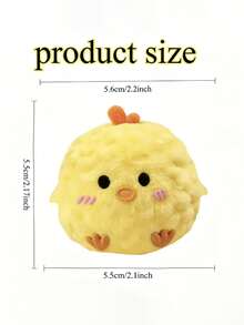 PETSIN 2/1pc Yellow Chick Pet Interactive Bouncing Sound Toy Ball, Cat Dog Teething Chewing Ball, Durable Battery-Free Training Toy - Multicolor - View 11