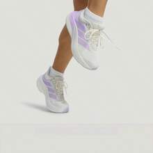 Adidas Sepatu Lari Wanita Cushionnova Terbaru - Peredam Guncangan, Anti Selip, Gaya Kasual - Putih/Ungu Muda - View 6