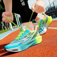 Sepatu Lari Bertali Gradien Pria dan Wanita, Ideal untuk Berjalan, Berlari, dan Aktivitas di Gym - Biru - View 5