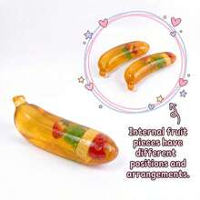 1 PC Glossy Translucent Soft Toy, Squeeze Toy, Squishy Glue Lightweight Stress Relief Toy For Kids And Adults, Perfect Gift For Fall, Christmas - Multicolor - View 10