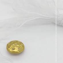 5/10 cái cúc kim loại đính đá hoa tròn bất đối xứng đa màu 15-20mm, phù hợp trang trí cho áo khoác, áo trench coat, đồ len, áo top, blazer, áo len và các phụ kiện may mặc khác - Hoa đính đá - Xem 6