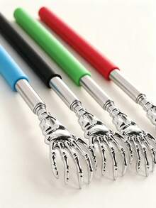 4/2/1-Piece Retractable Back Massager, Portable Retractable Massage Tool, Handheld Skull Design, Multi-Colored Handle, Ideal Accessory For Relaxation And Massage At Home, In The Office, And While Traveling.Back To School Season, Halloween, Christmas - One Size Fits All - View 7